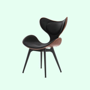 Black Molded Shell Chair